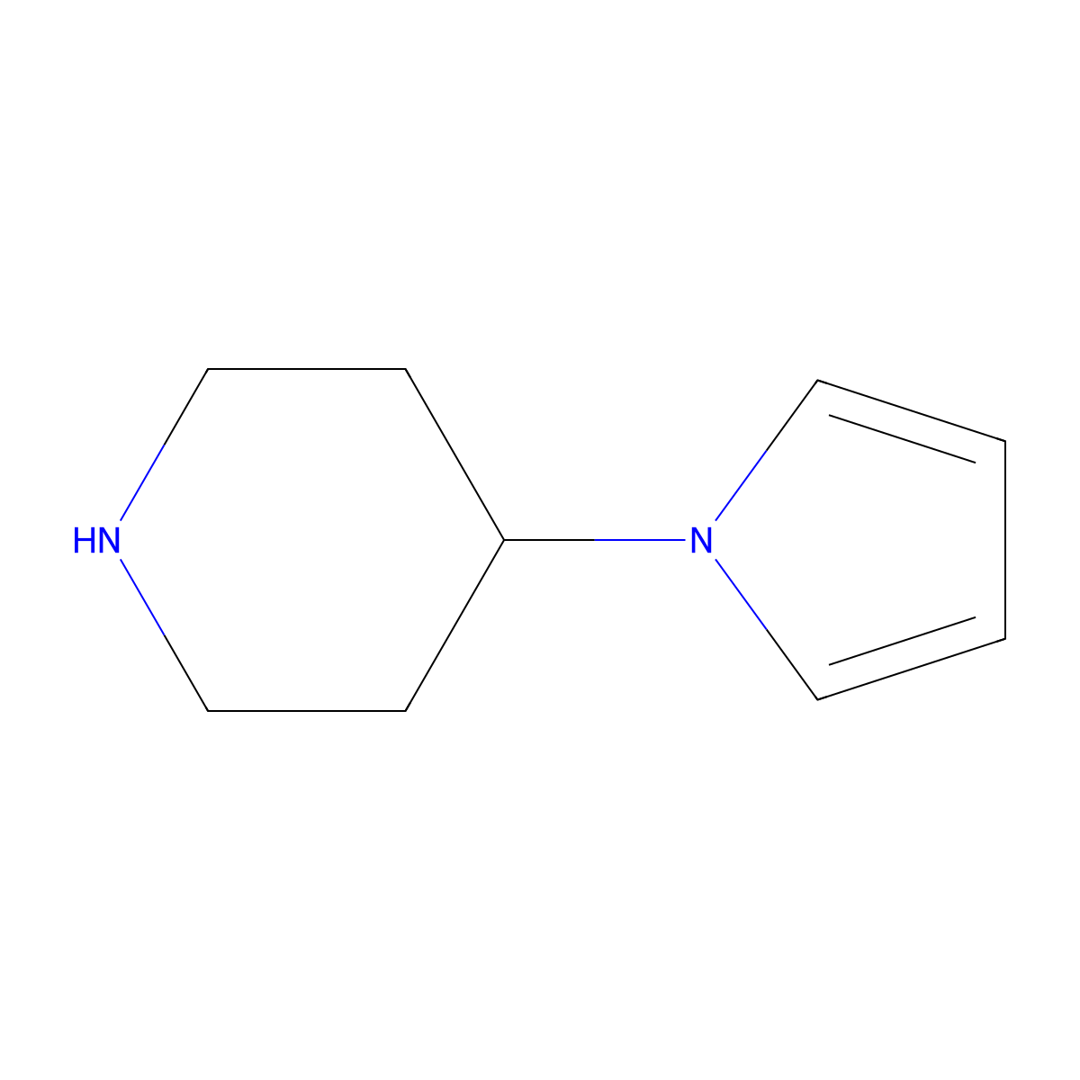 4-(1H-pyrrol-1-yl)piperidine molecular structure, CAS 169751-01-3