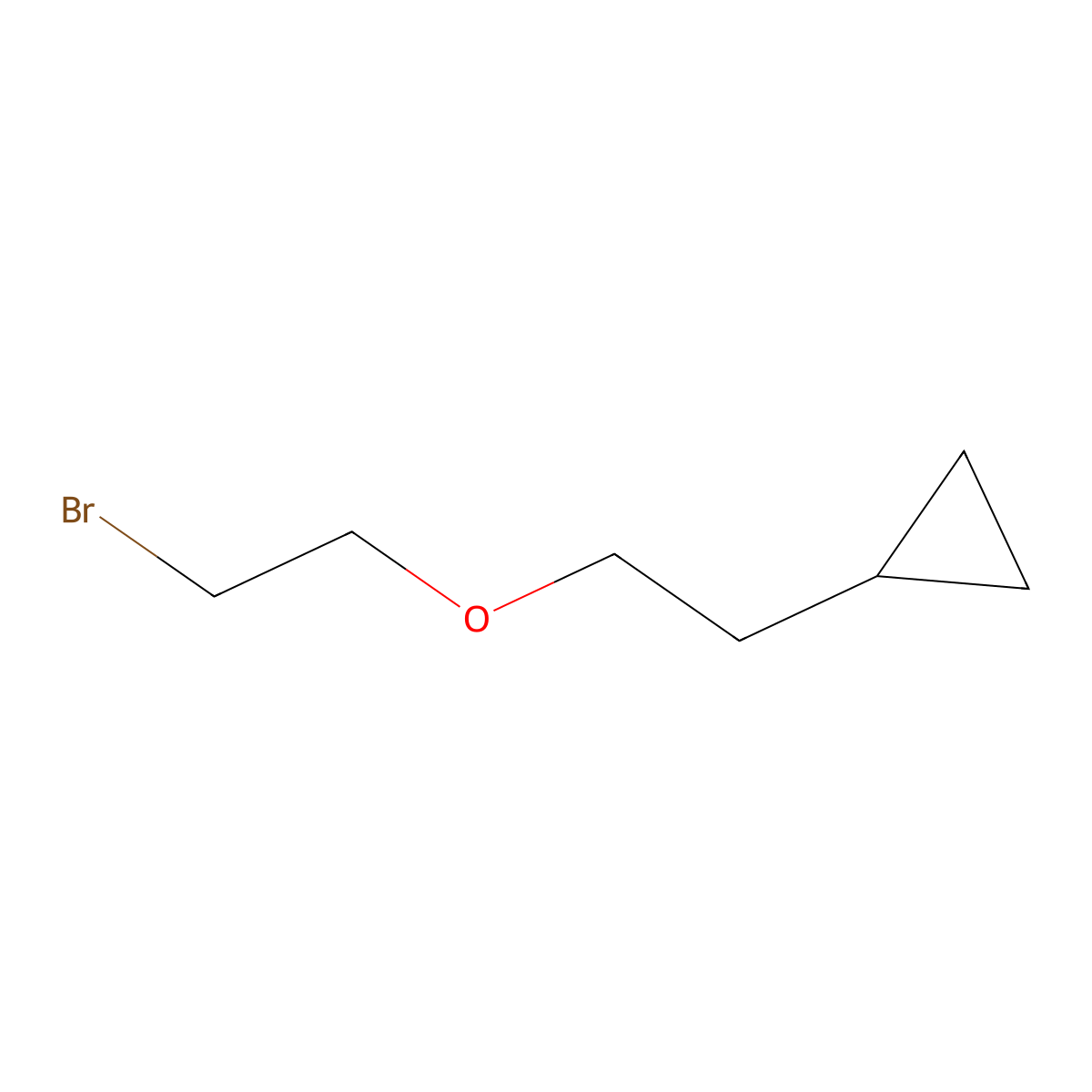 [2-(2-Bromoethoxy)ethyl]cyclopropane molecular structure, CAS 1697523-66-2