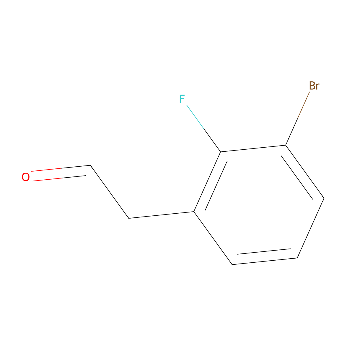 2-(3-Bromo-2-fluorophenyl)acetaldehyde molecular structure, CAS 1697607-95-6