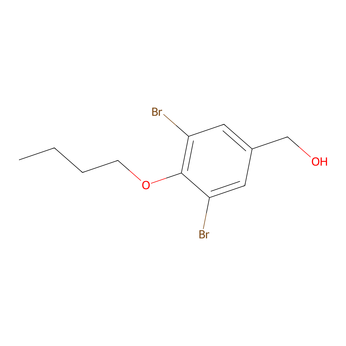 (3,5-Dibromo-4-butoxyphenyl)methanol molecular structure, CAS 1697692-87-7