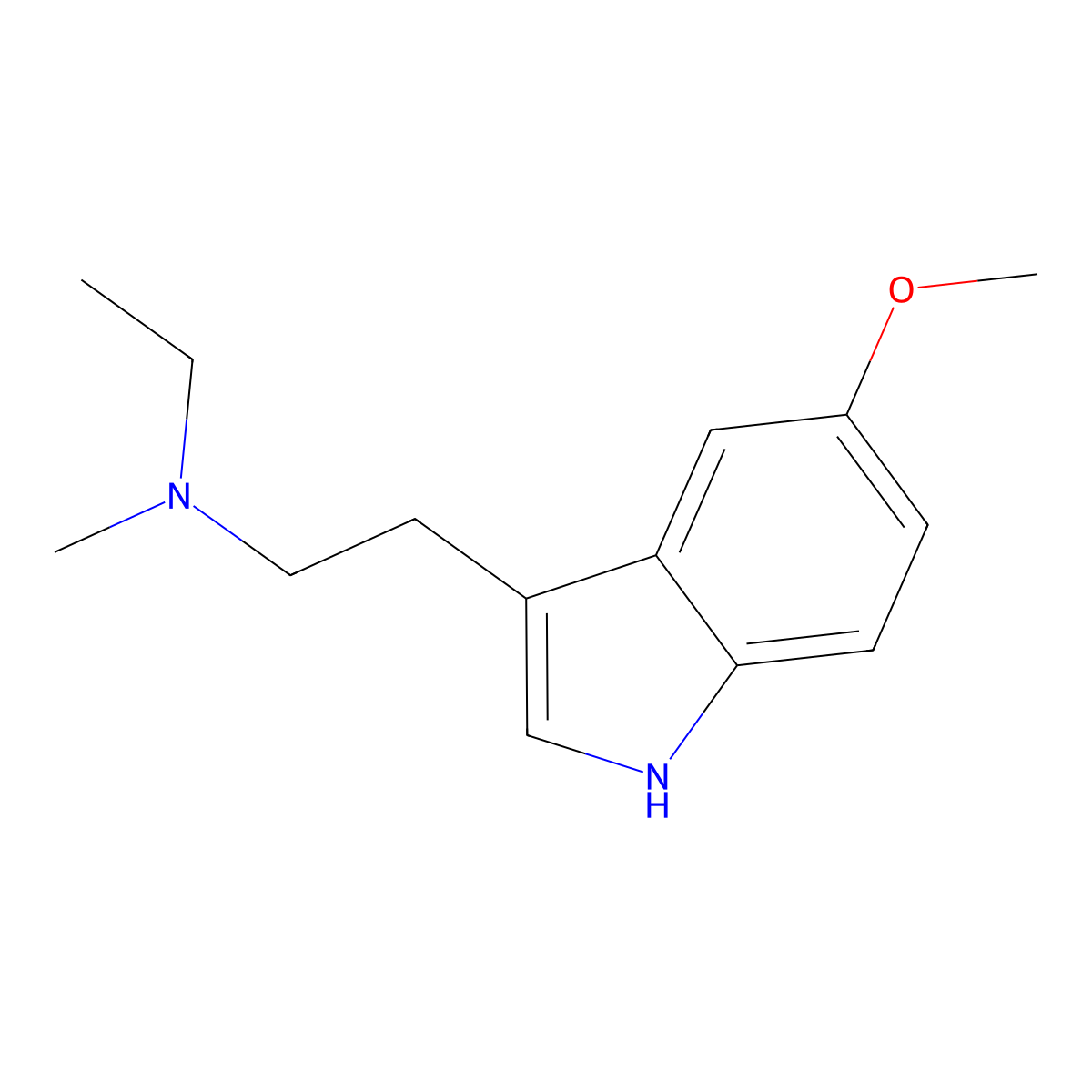 5-MeO-MET molecular structure, CAS 16977-53-0