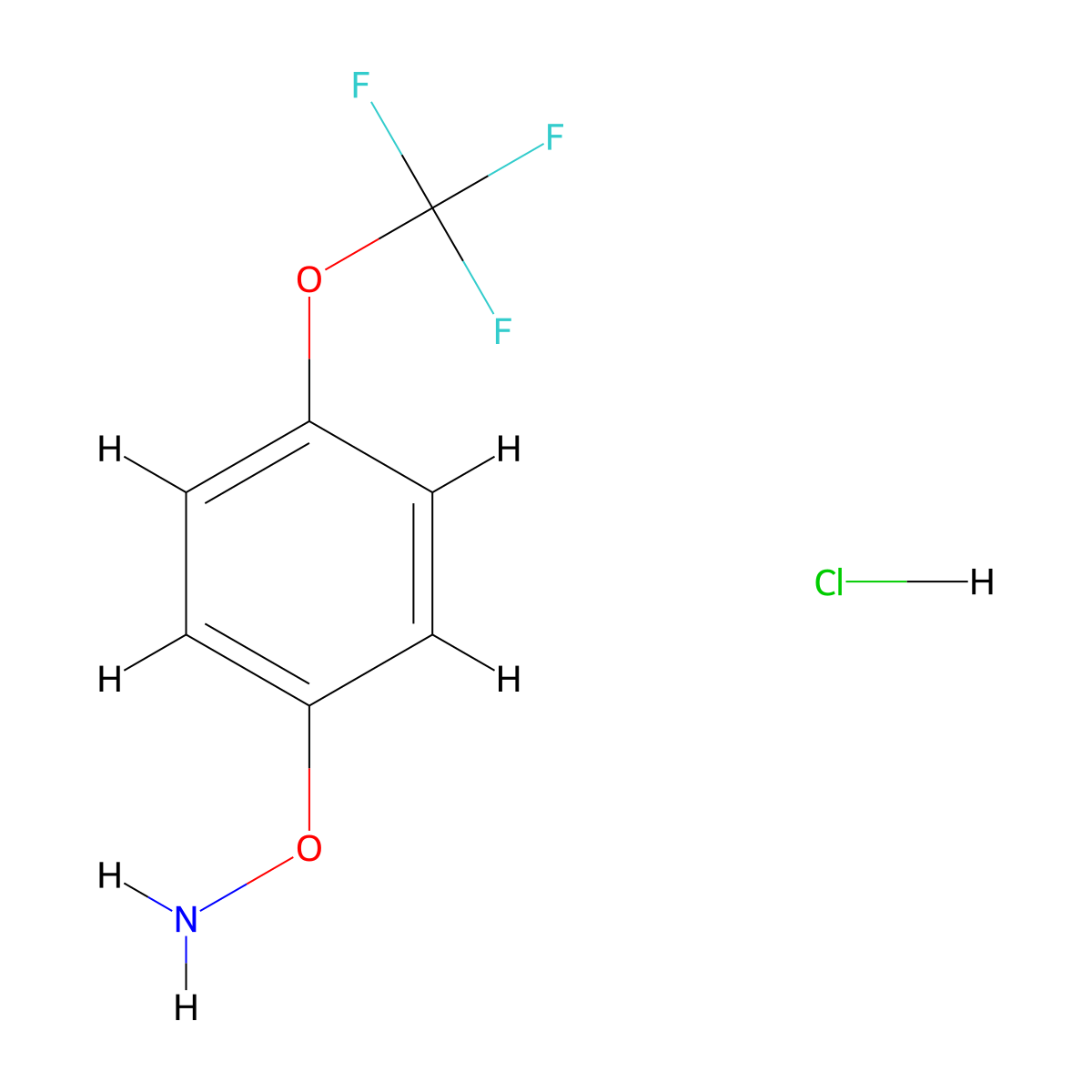 O-[4-(Trifluoromethoxy)phenyl]hydroxylamine Hydrochloride molecular structure, CAS 1697700-20-1