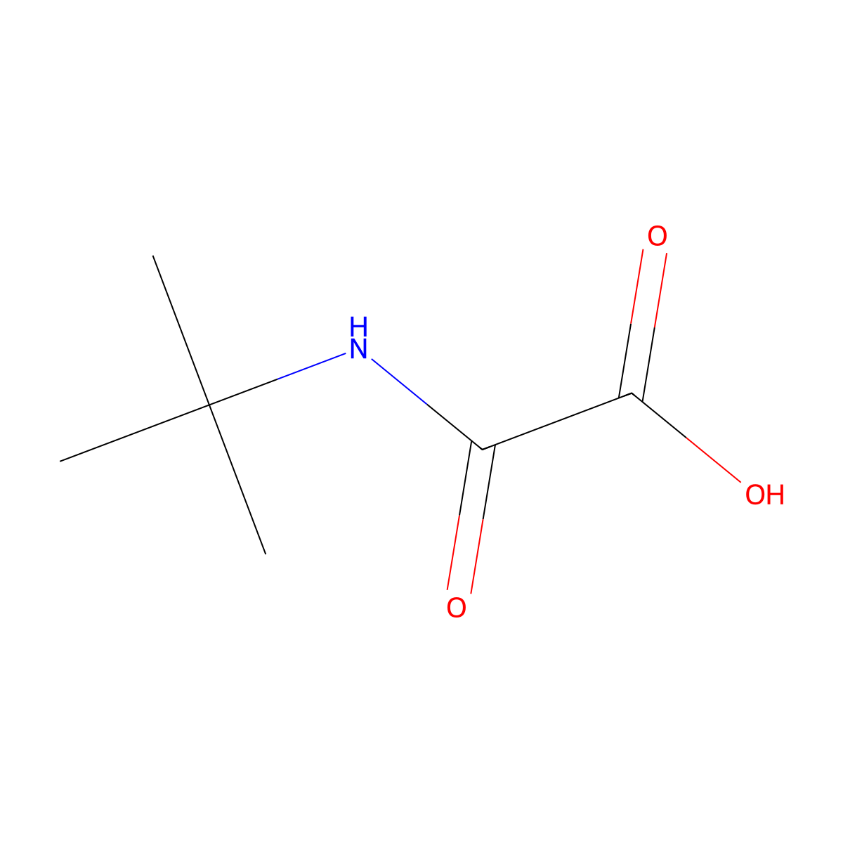 (tert-Butylamino)(oxo)acetic acid molecular structure, CAS 169772-25-2