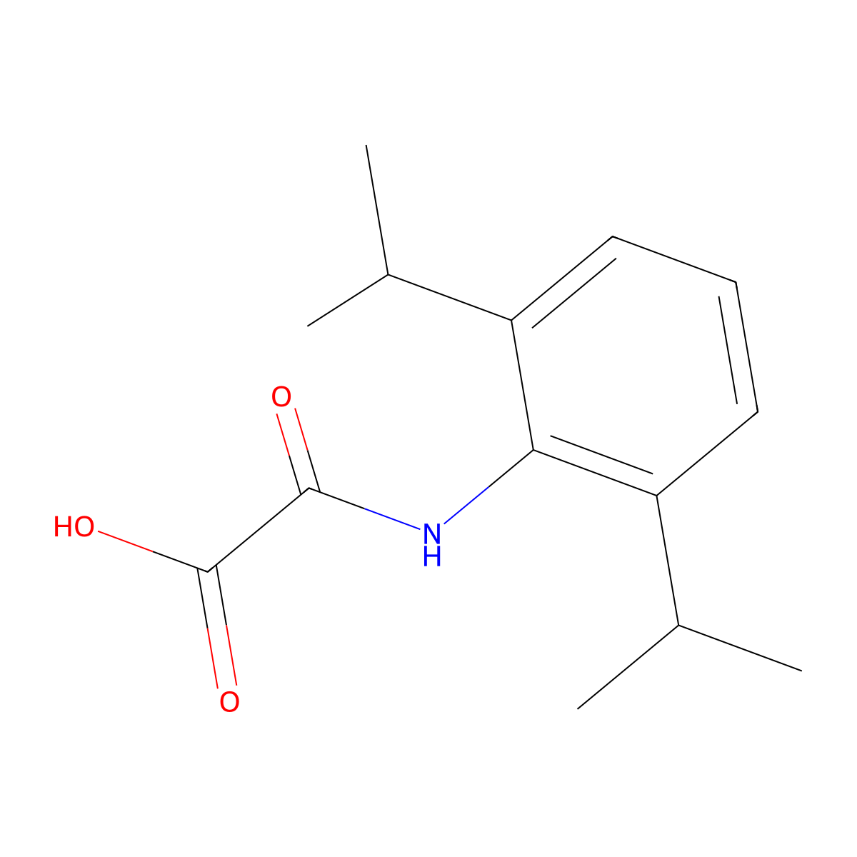 2-[[2,6-Di(propan-2-yl)phenyl]amino]-2-oxoacetic acid molecular structure, CAS 169772-26-3