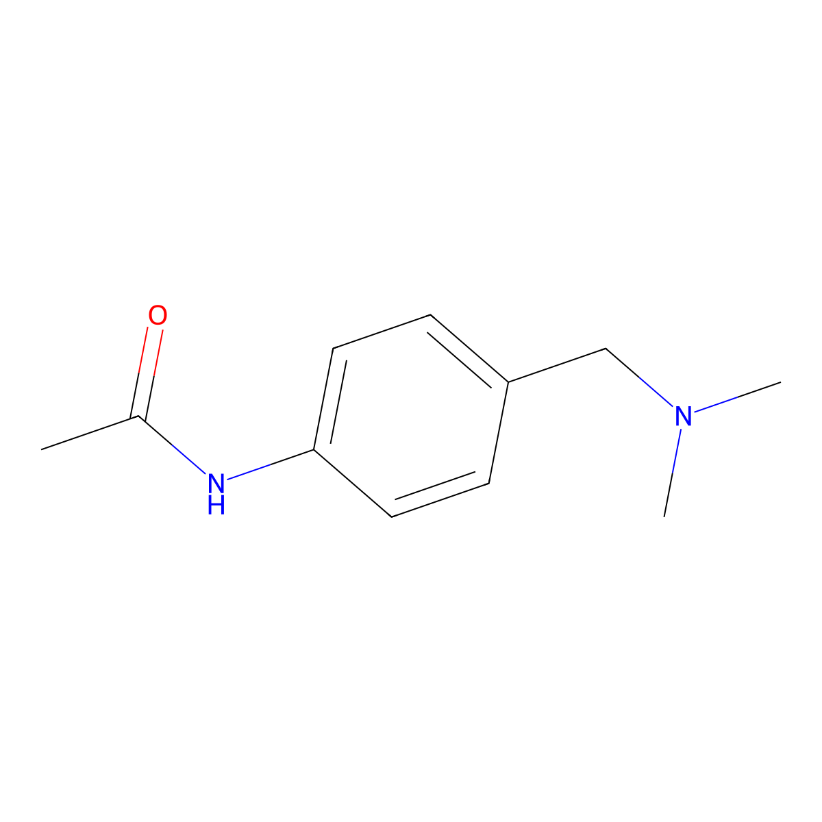 N-[4-[(Dimethylamino)methyl]phenyl]acetamide molecular structure, CAS 169772-43-4