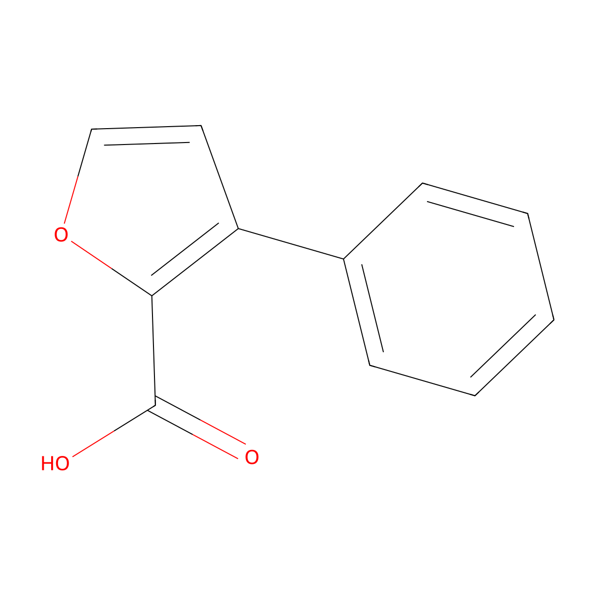 3-Phenyl-2-furoic acid molecular structure, CAS 169772-63-8