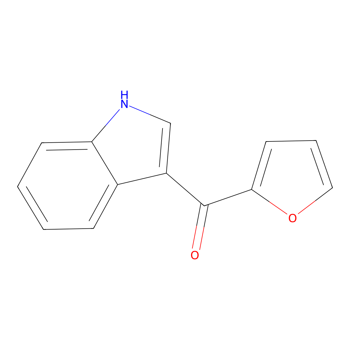 furan-2-yl(1H-indol-3-yl)methanone molecular structure, CAS 169772-66-1