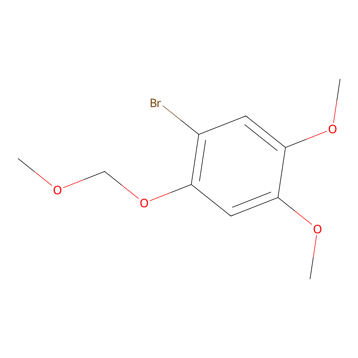 1-Bromo-4,5-dimethoxy-2-(methoxymethoxy)benzene molecular structure, CAS 169776-14-1