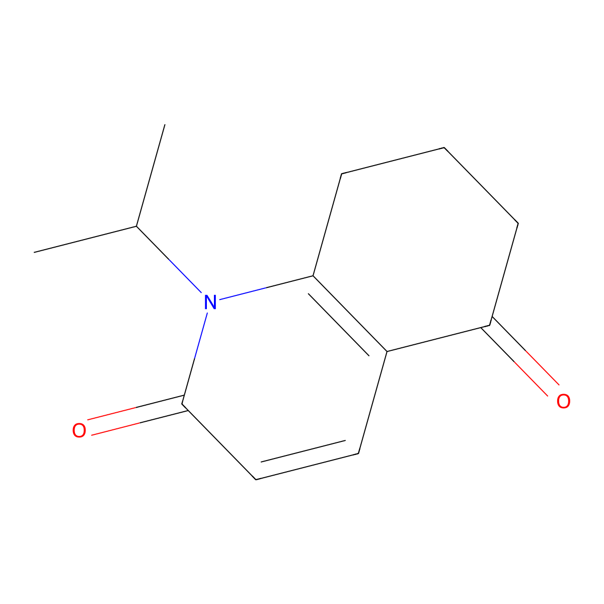 1-Isopropyl-7,8-dihydroquinoline-2,5(1H,6H)-dione molecular structure, CAS 169777-57-5