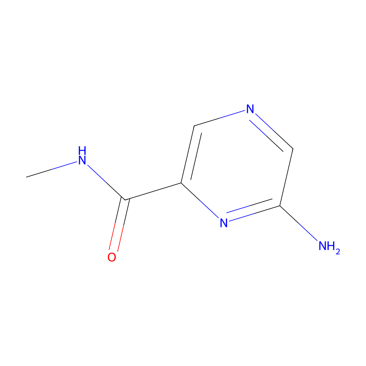 6-amino-N-methylpyrazine-2-carboxamide molecular structure, CAS 1697789-74-4