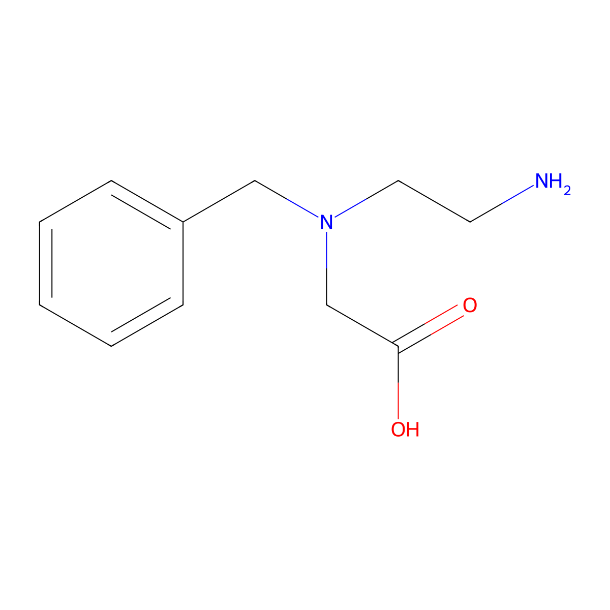 2-[(2-Aminoethyl)(benzyl)amino]acetic acid molecular structure, CAS 1697808-45-9