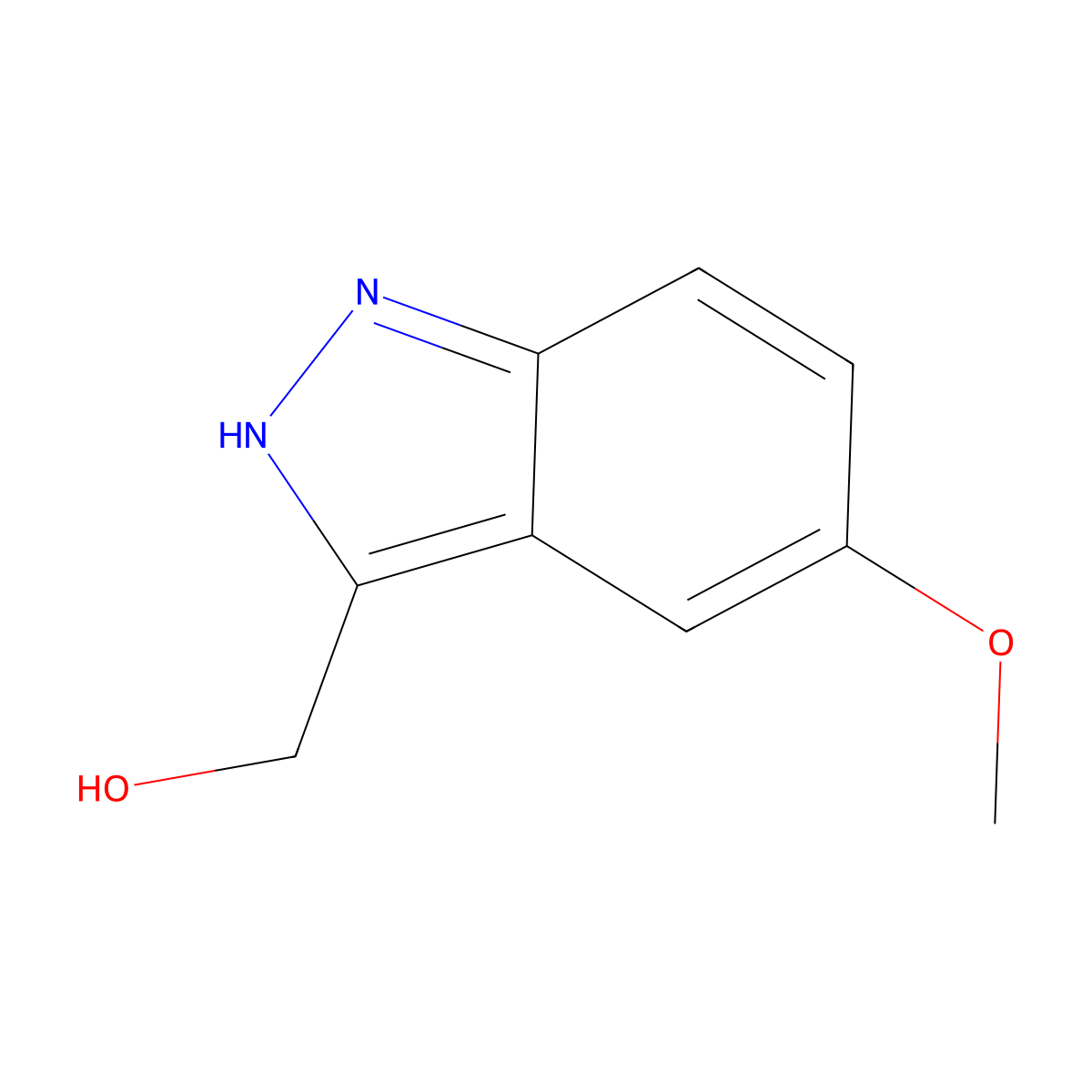 (5-Methoxy-1H-indazol-3-yl)methanol molecular structure, CAS 169789-36-0