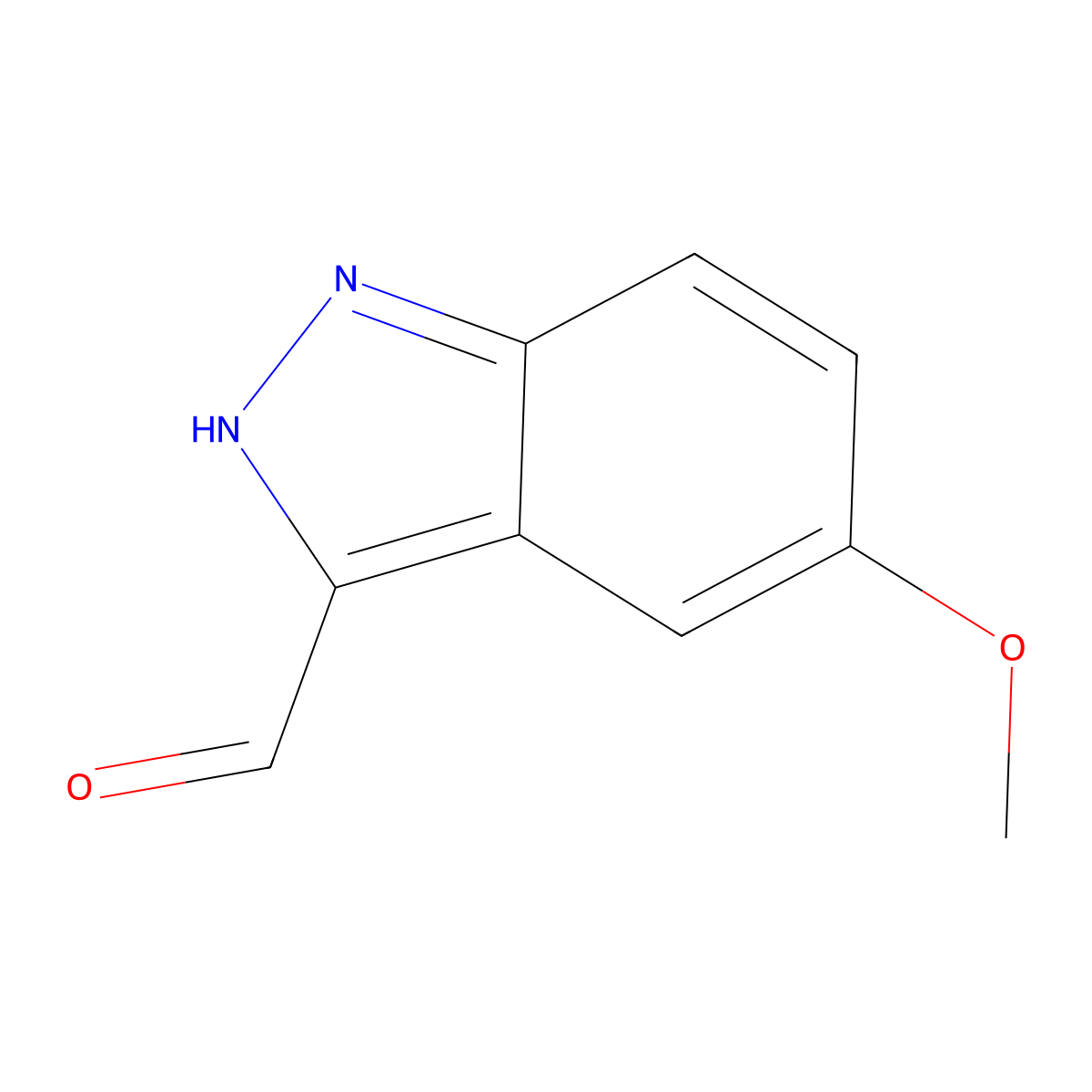 5-methoxy-1H-indazole-3-carbaldehyde molecular structure, CAS 169789-37-1