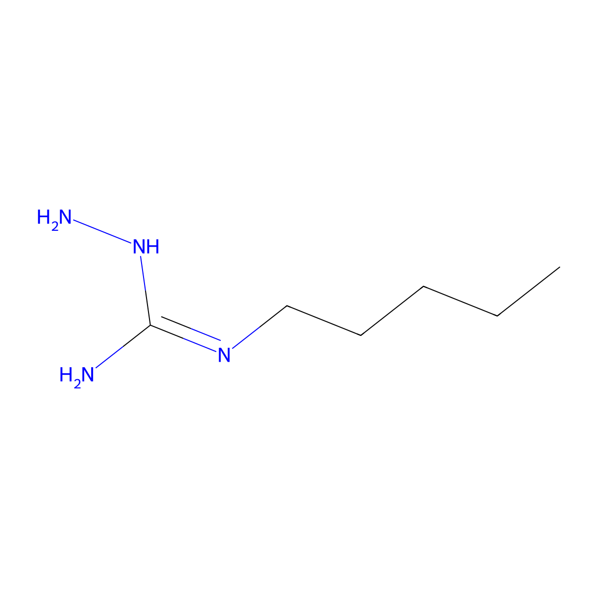 n-Amino-n'-pentylguanidine molecular structure, CAS 169789-38-2