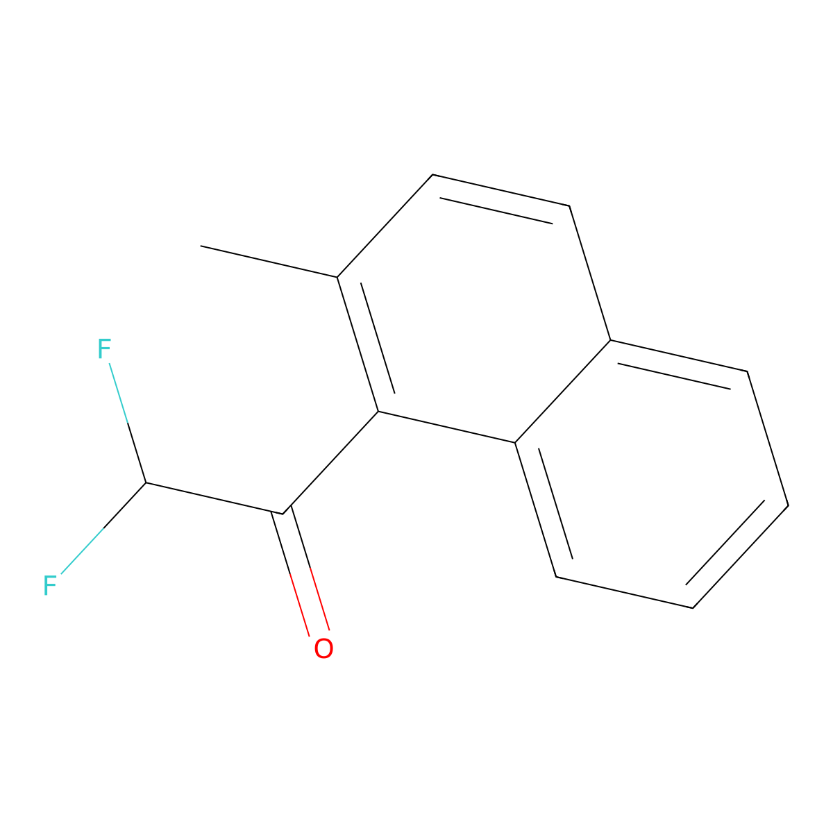 2,2-Difluoro-1-(2-methyl-naphthalen-1-yl)-ethanone molecular structure, CAS 1697894-76-0