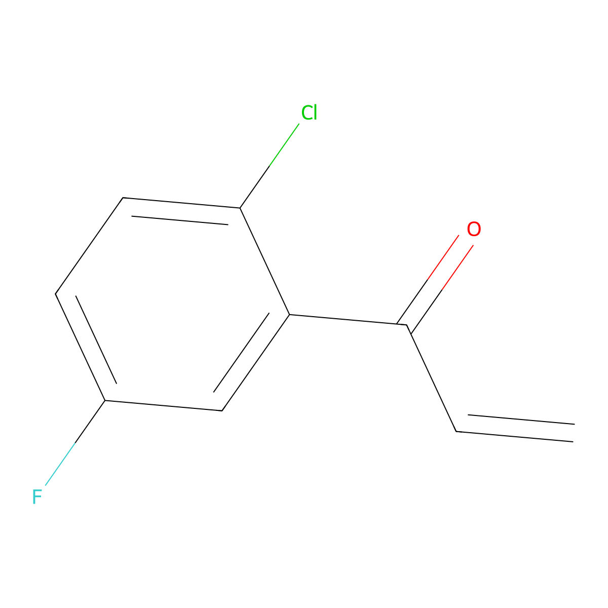 1-(2-Chloro-5-fluorophenyl)prop-2-en-1-one molecular structure, CAS 1697895-35-4