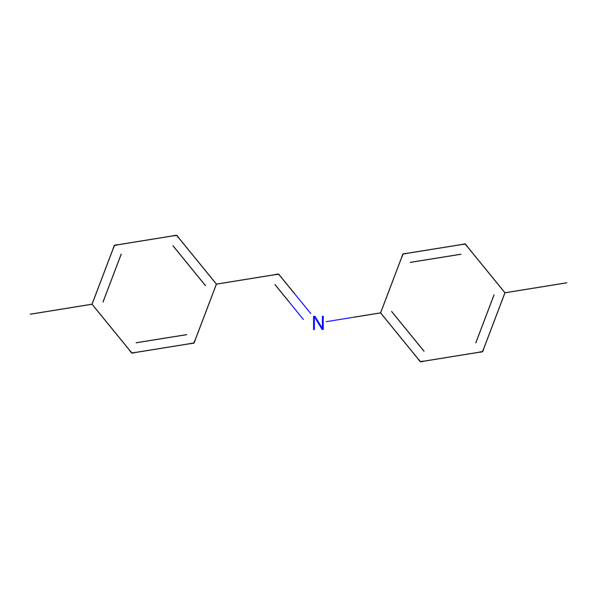 N-(4-Methylbenzylidene)-P-toluidine molecular structure, CAS 16979-20-7