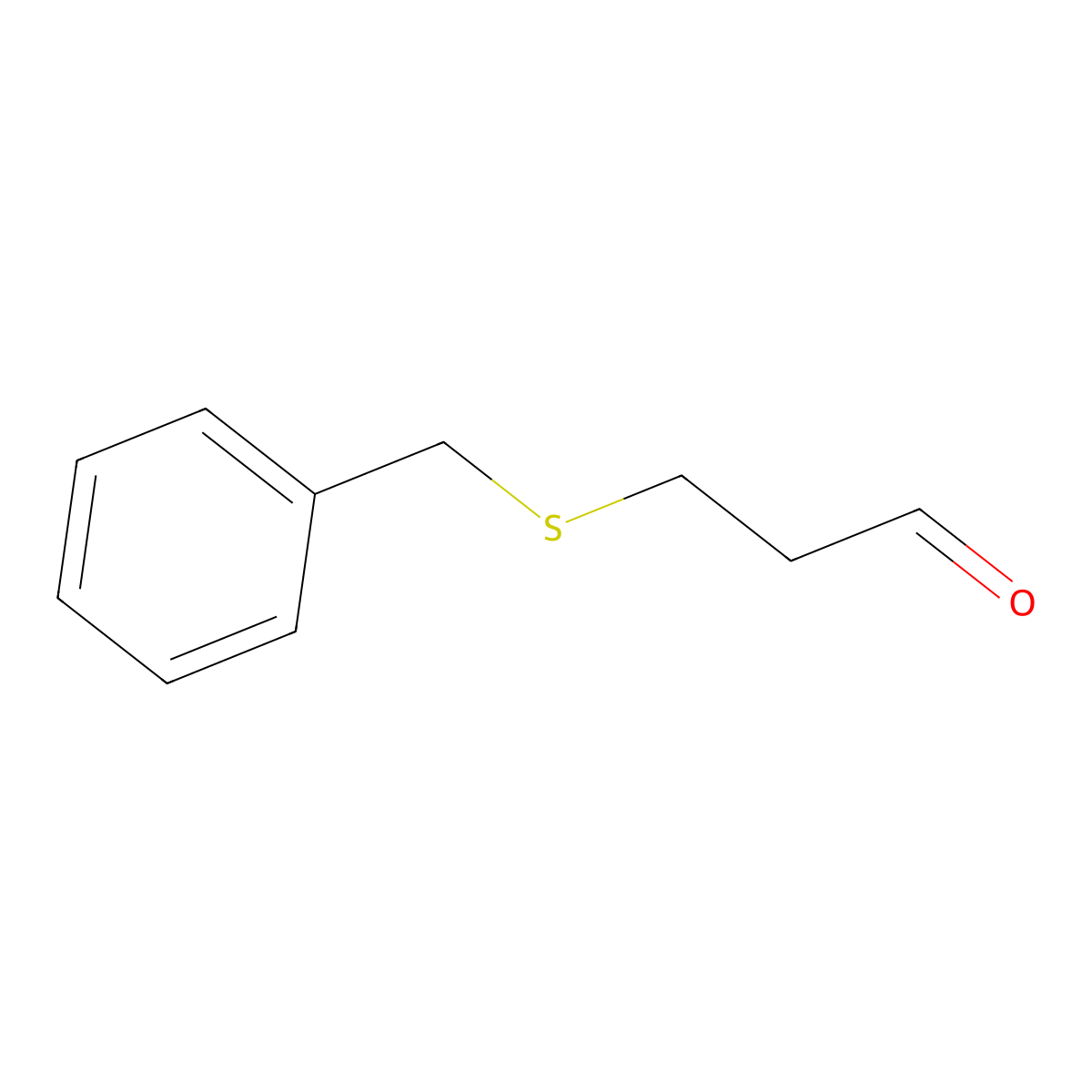 3-(Benzylthio)propionaldehyde molecular structure, CAS 16979-50-3