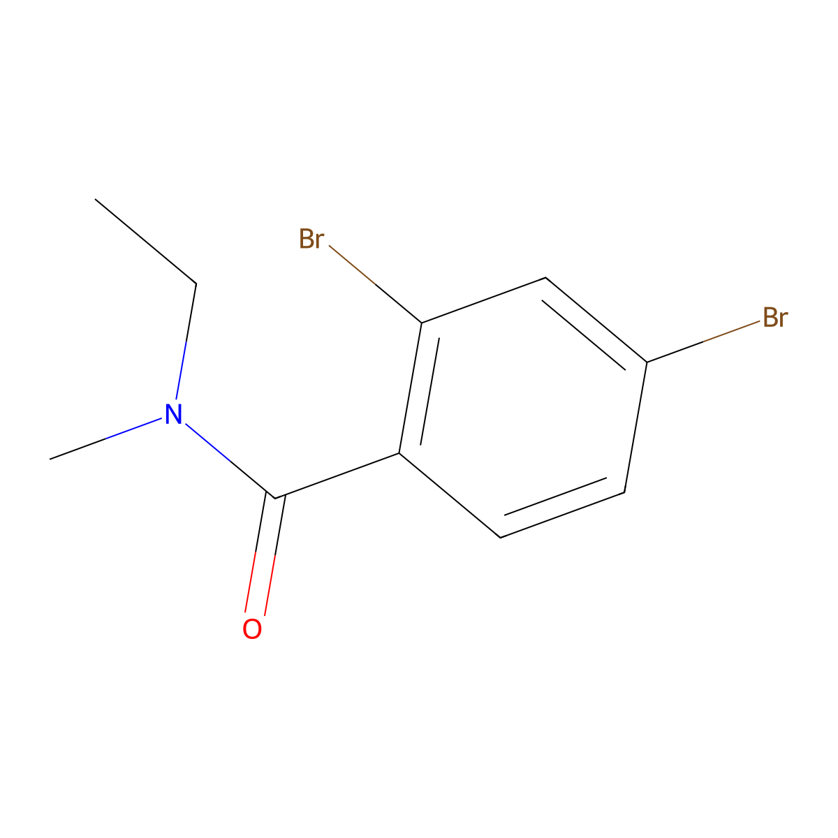 2,4-Dibromo-N-ethyl-N-methylbenzamide molecular structure, CAS 1697937-83-9