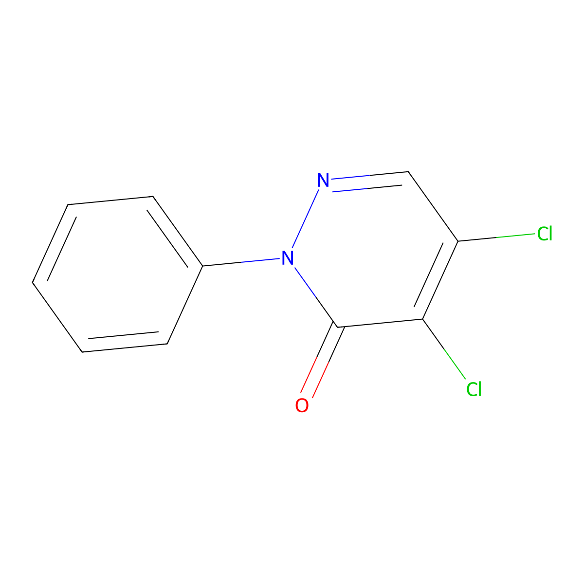 4,5-Dichloro-2-phenyl-3(2H)-pyridazinone molecular structure, CAS 1698-53-9