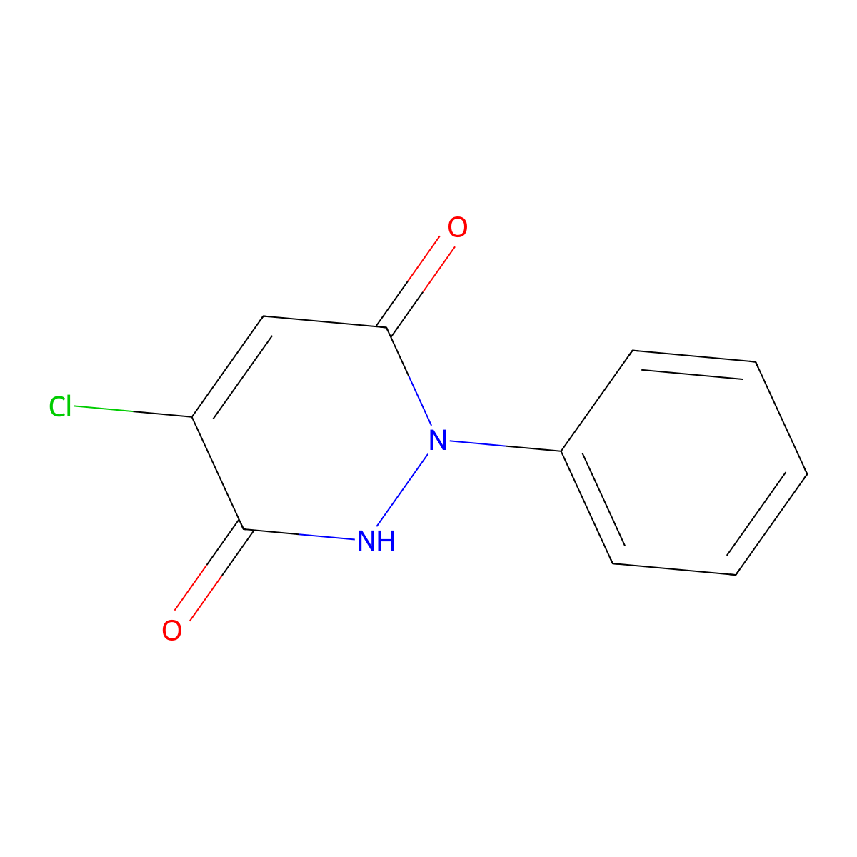 4-Chloro-1,2-dihydro-1-phenylpyridazine-3,6-dione molecular structure, CAS 1698-55-1