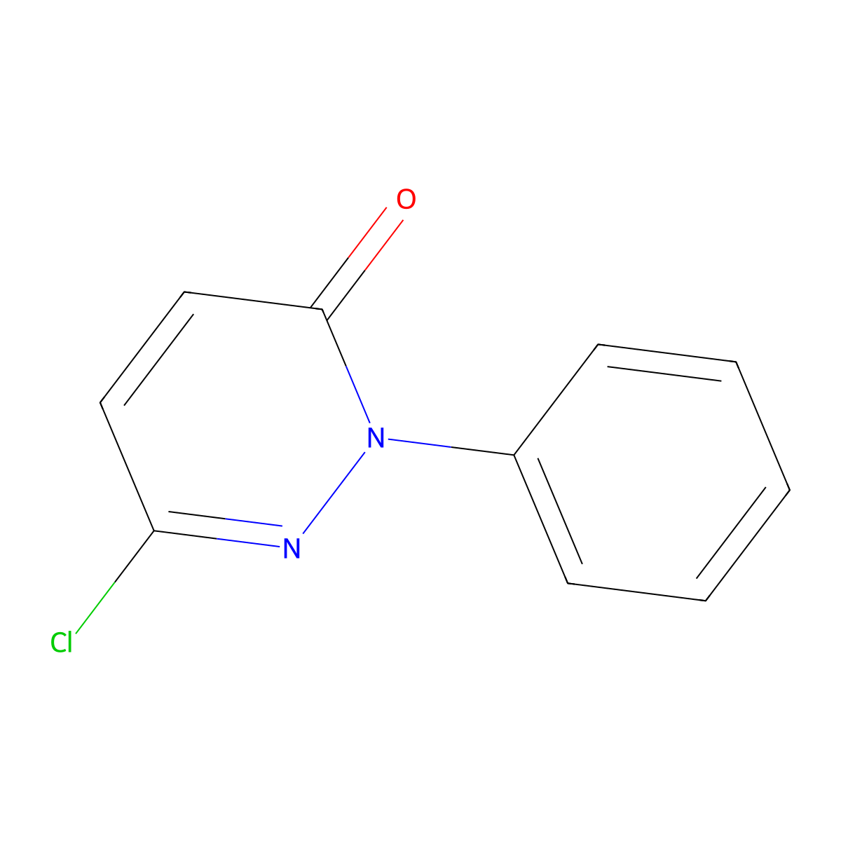 6-Chloro-2-phenylpyridazin-3(2H)-one molecular structure, CAS 1698-57-3