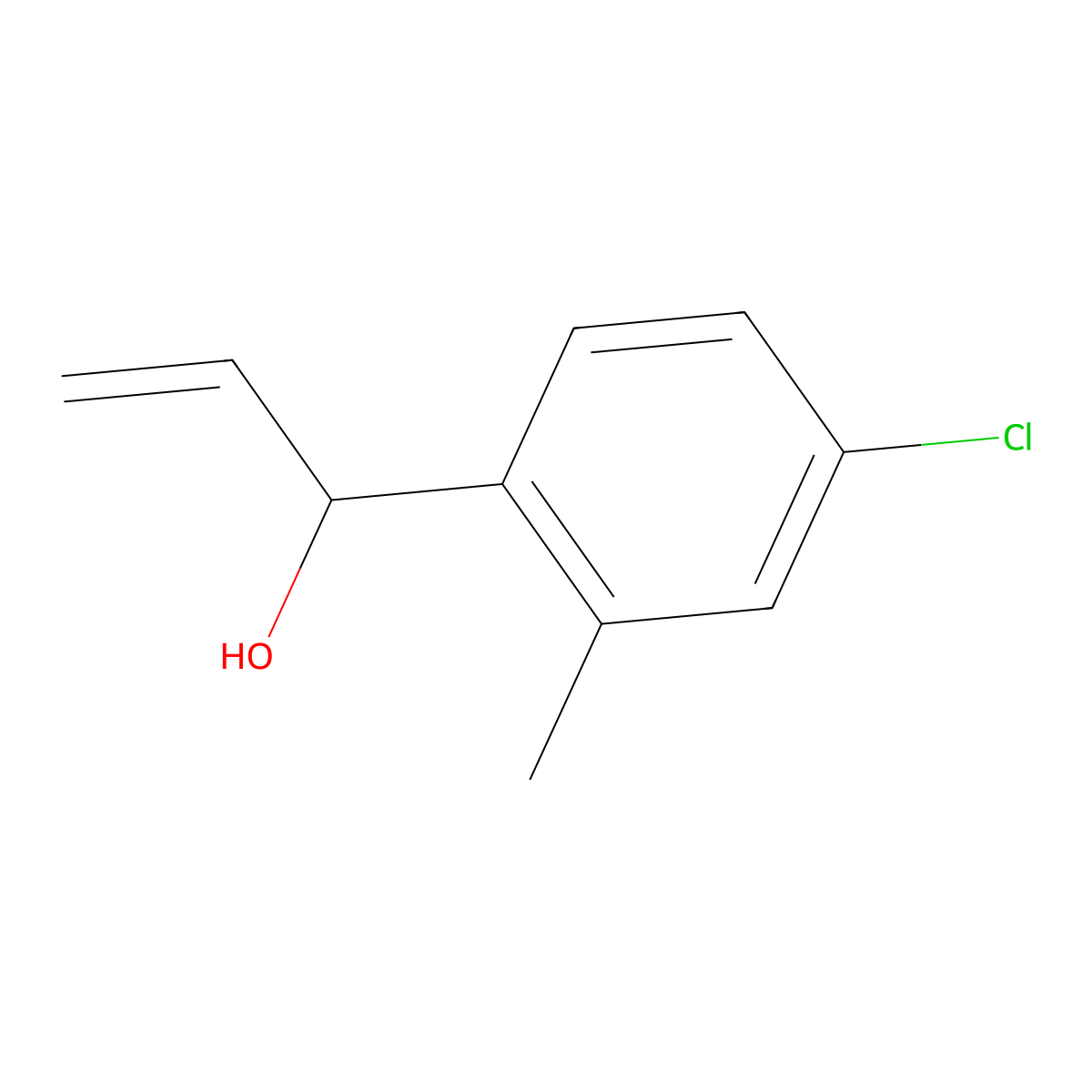 1-(4-Chloro-2-methylphenyl)prop-2-en-1-ol molecular structure, CAS 1698002-65-1
