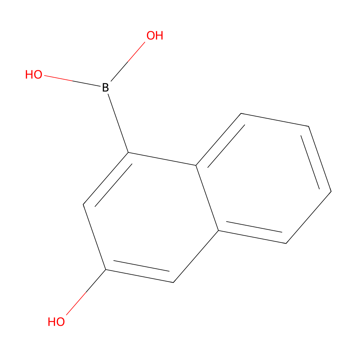 (3-Hydroxynaphthalen-1-yl)boronic acid molecular structure, CAS 1698028-43-1