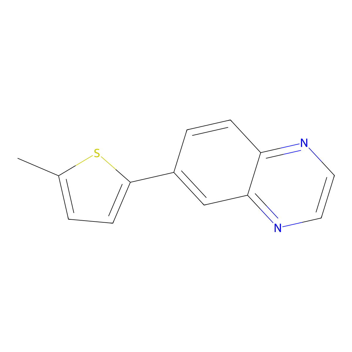 6-(5-Methyl-2-thienyl)quinoxaline molecular structure, CAS 1698039-94-9