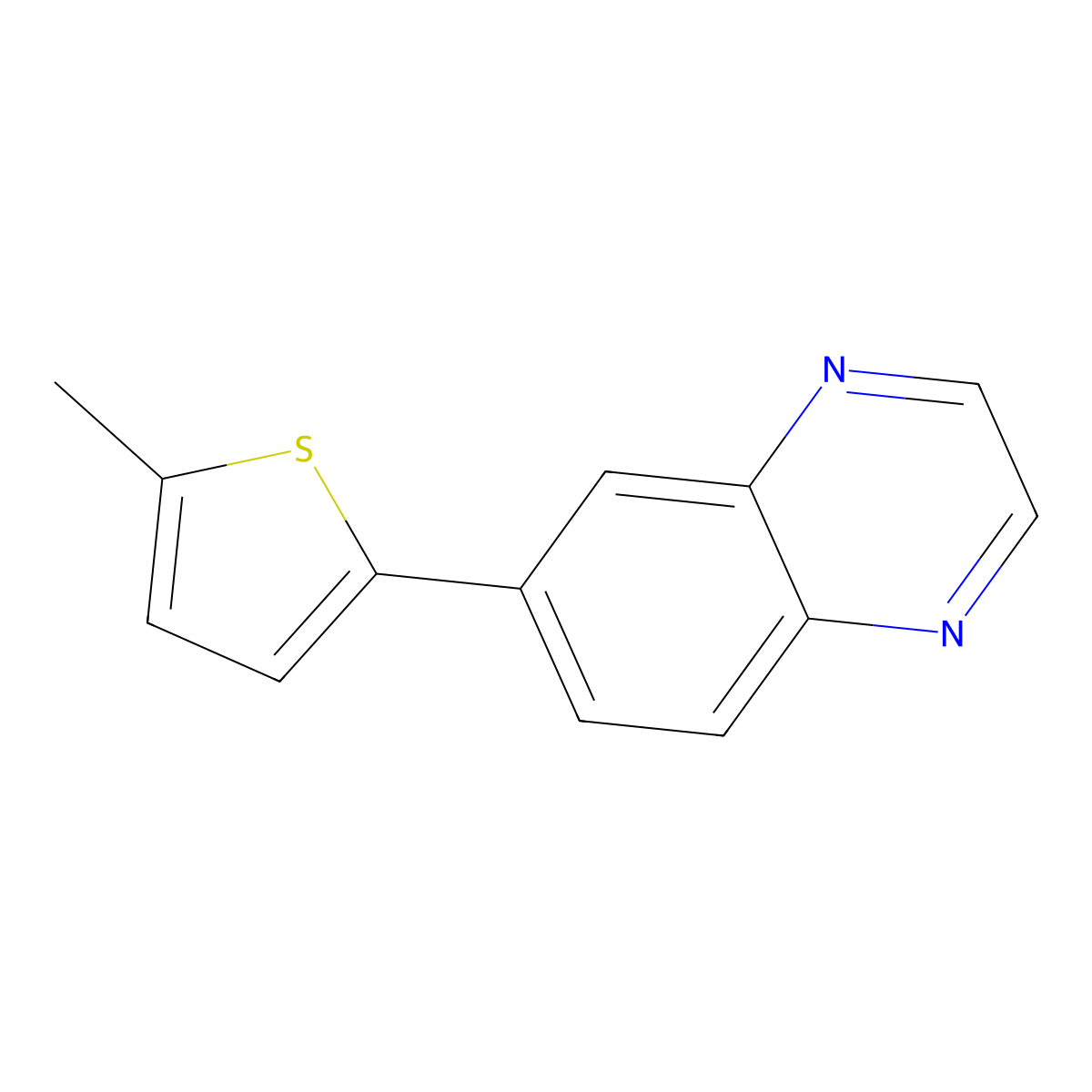 6-(5-Methyl-2-thienyl)quinoxaline molecular structure, CAS 1698039-94-9