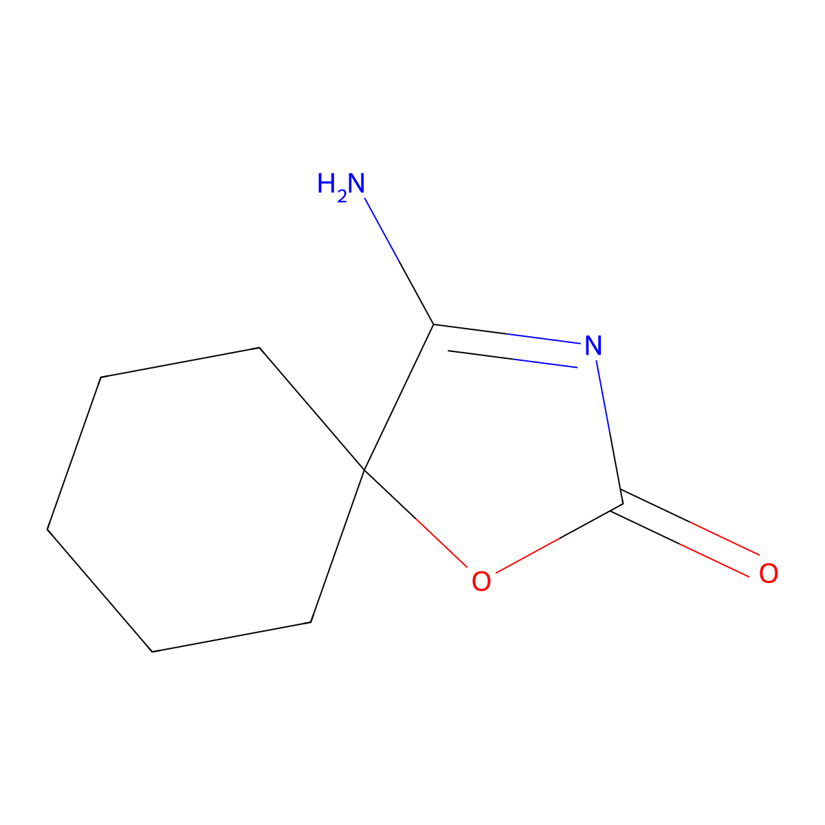 4-Imino-1-oxa-3-azaspiro[4.5]decan-2-one molecular structure, CAS 1698043-89-8