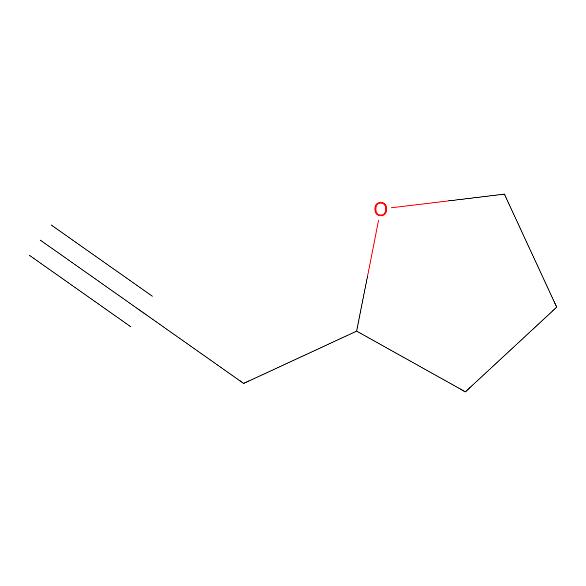 2-(Prop-2-yn-1-yl)oxolane molecular structure, CAS 1698054-31-7