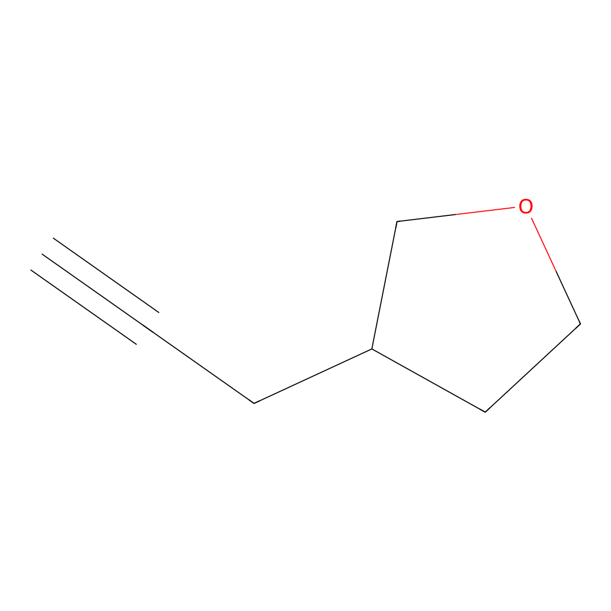 3-(Prop-2-yn-1-yl)oxolane molecular structure, CAS 1698054-44-2