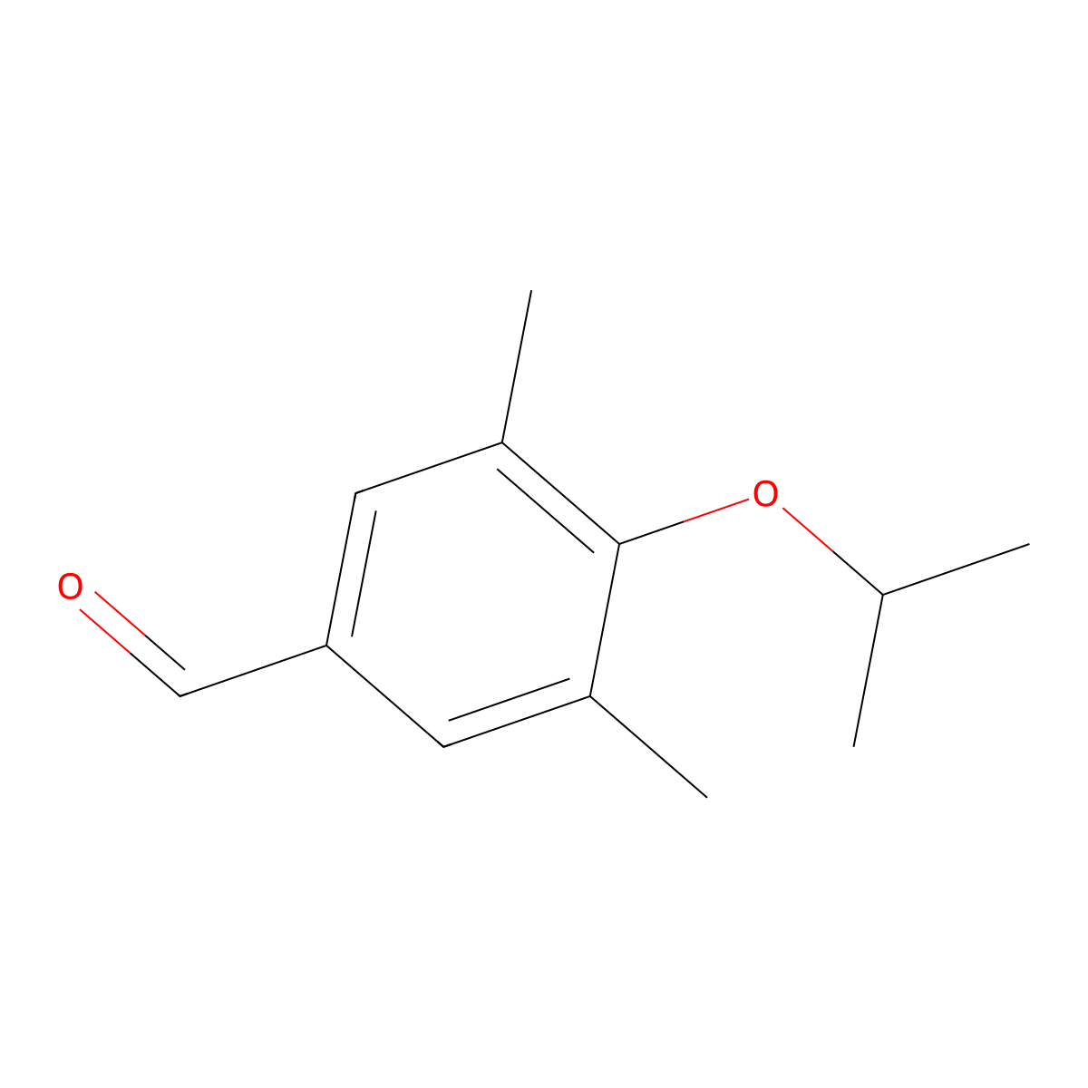 4-Isopropoxy-3,5-dimethylbenzaldehyde molecular structure, CAS 169806-12-6