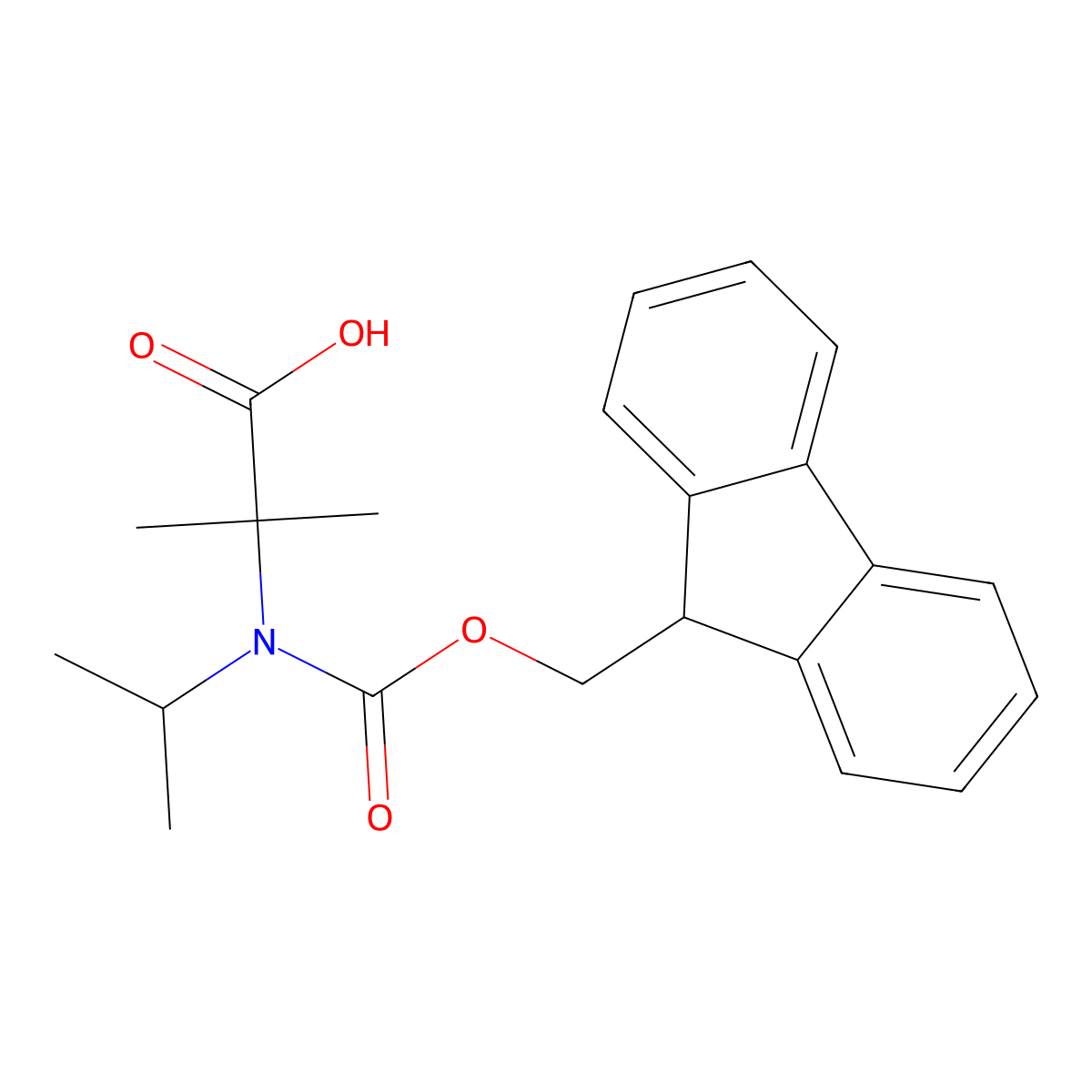 2-({[(9H-fluoren-9-yl)methoxy]carbonyl}(propan-2-yl)amino)-2-methylpropanoic acid molecular structure, CAS 1698169-87-7