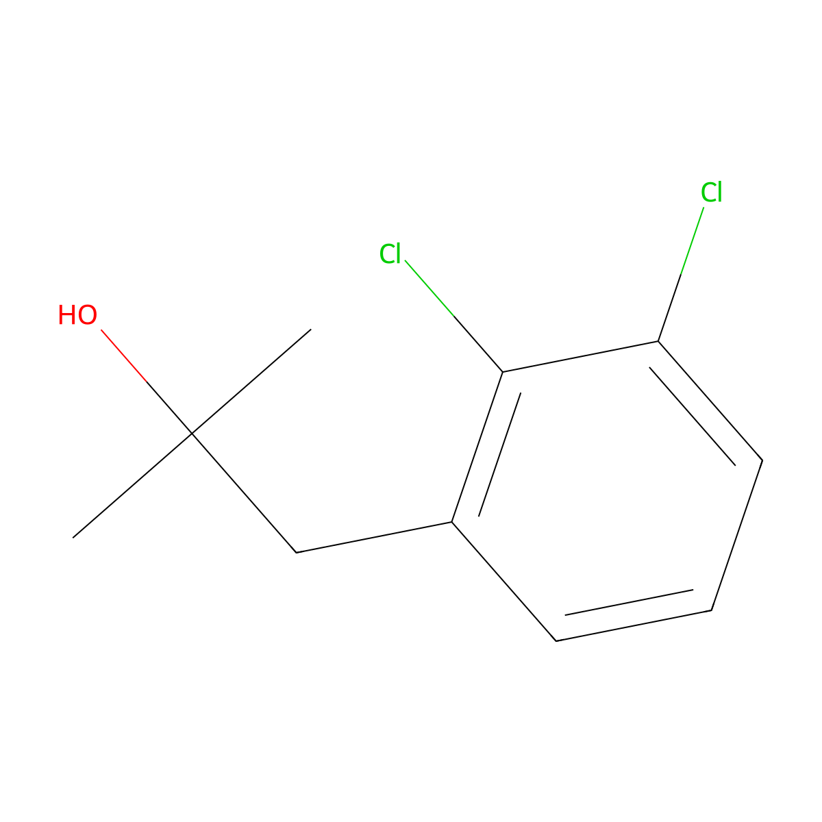 1-(2,3-Dichlorophenyl)-2-methylpropan-2-ol molecular structure, CAS 1698183-12-8