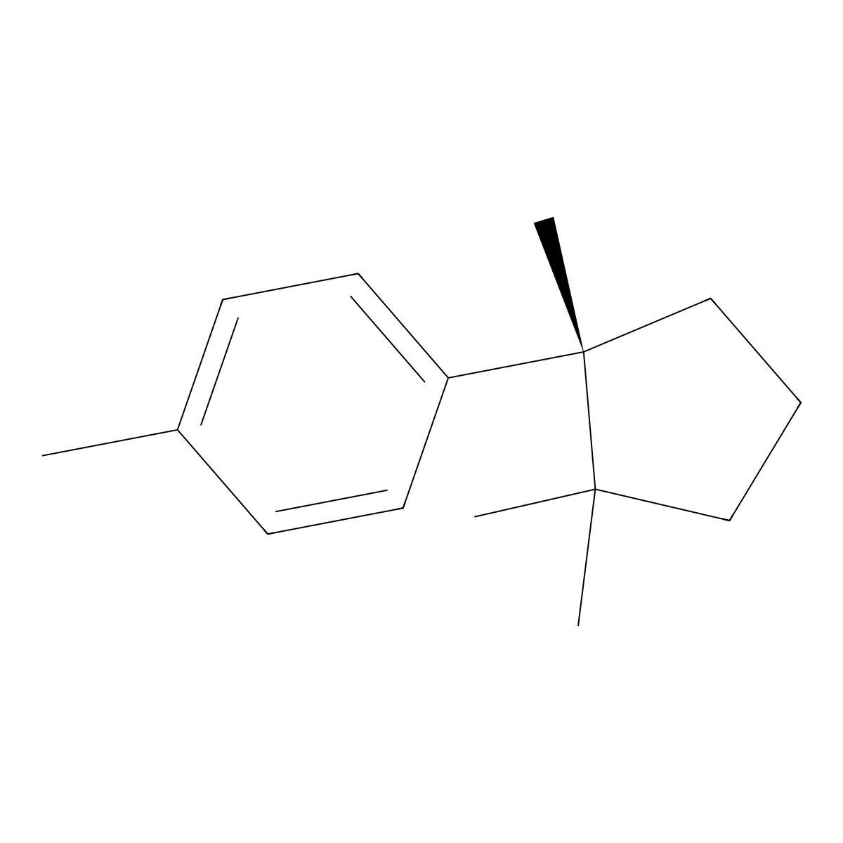 Cuparene molecular structure, CAS 16982-00-6