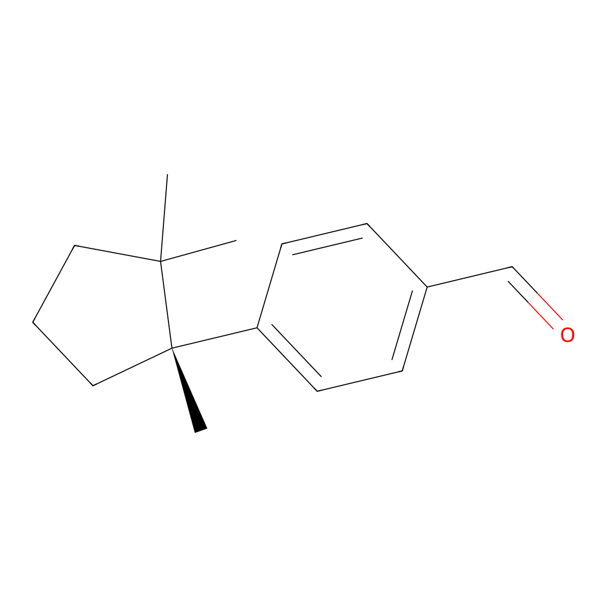 Iso-cuparenal molecular structure, CAS 16982-01-7