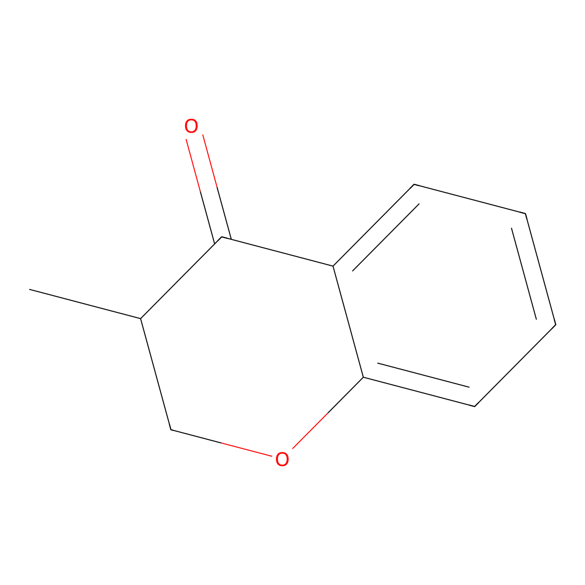 3-methyl-3,4-dihydro-2H-1-benzopyran-4-one molecular structure, CAS 16982-86-8