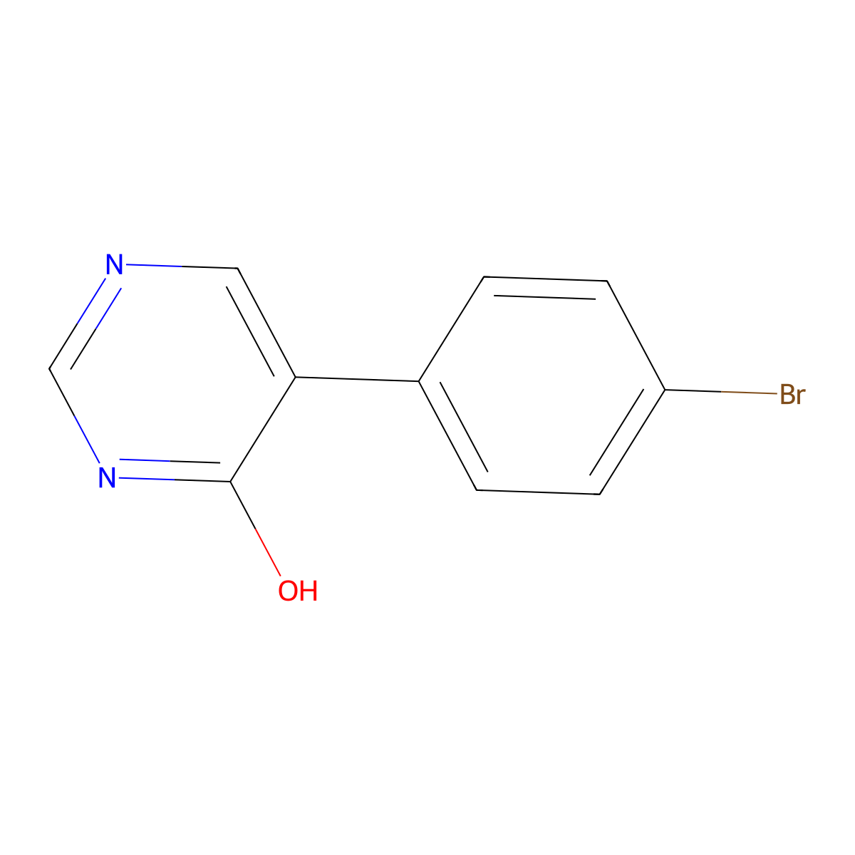 5-(4-Bromophenyl)-3,4-dihydropyrimidin-4-one molecular structure, CAS 1698261-01-6