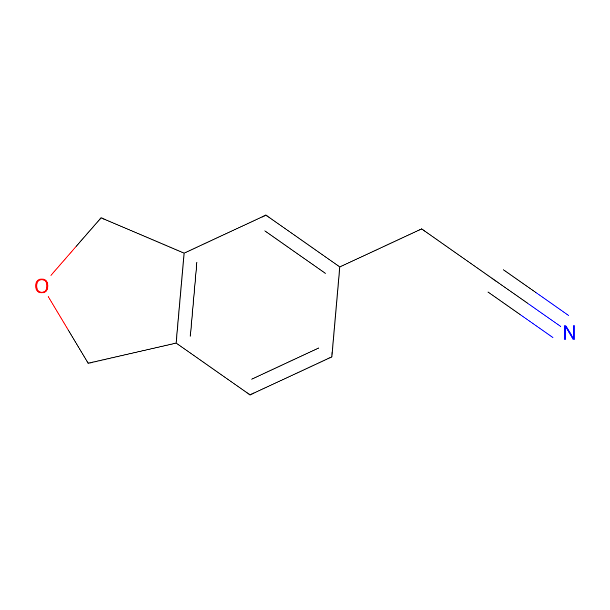 2-(1,3-Dihydro-2-benzofuran-5-yl)acetonitrile molecular structure, CAS 169828-12-0