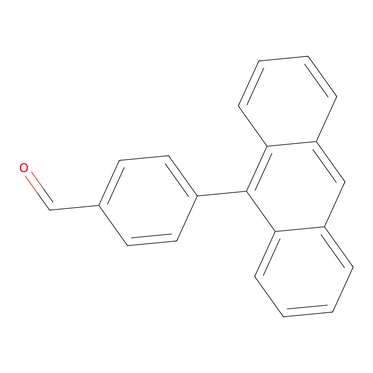4-(Anthracen-9-yl)benzaldehyde molecular structure, CAS 169831-24-7