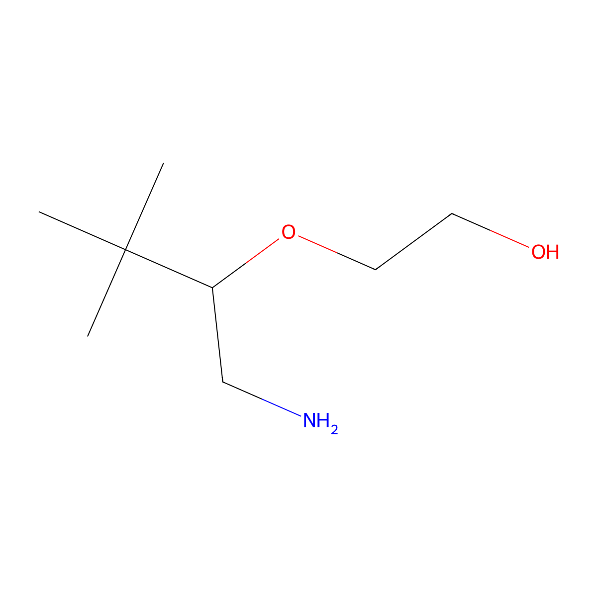 2-[(1-Amino-3,3-dimethylbutan-2-yl)oxy]ethan-1-ol molecular structure, CAS 1698331-46-2