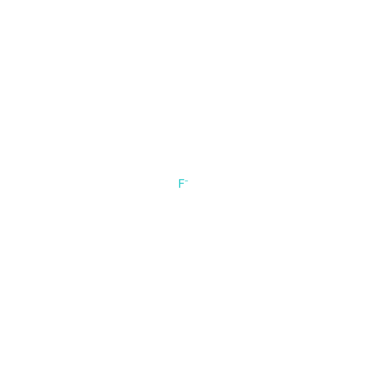 Fluoride Ion molecular structure, CAS 16984-48-8