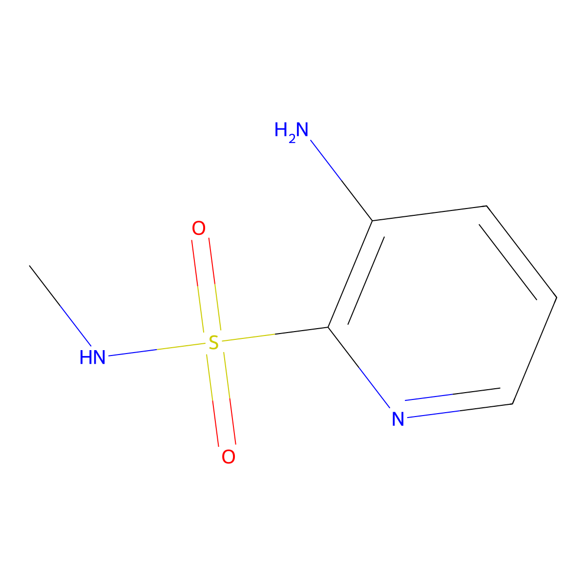 3-amino-N-methylpyridine-2-sulfonamide molecular structure, CAS 1698428-16-8