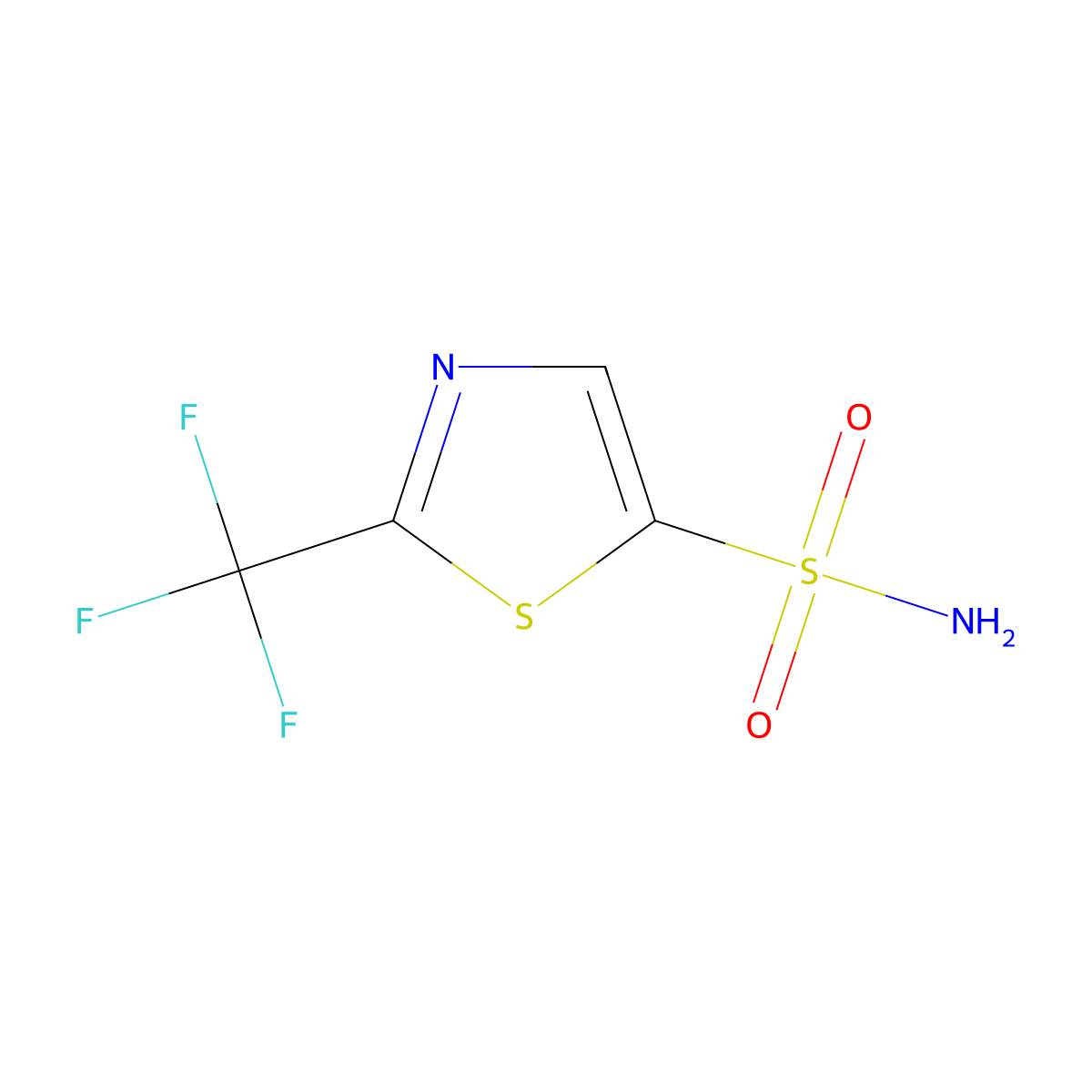 2-(Trifluoromethyl)-1,3-thiazole-5-sulfonamide molecular structure, CAS 1698444-32-4