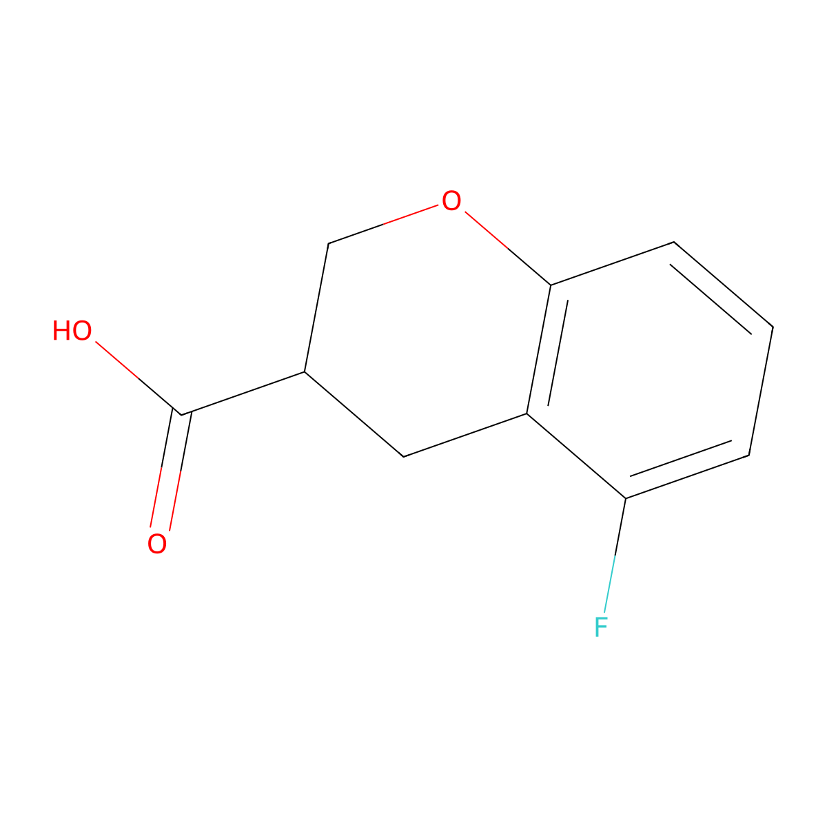 5-Fluorochroman-3-carboxylic acid molecular structure, CAS 1698466-68-0