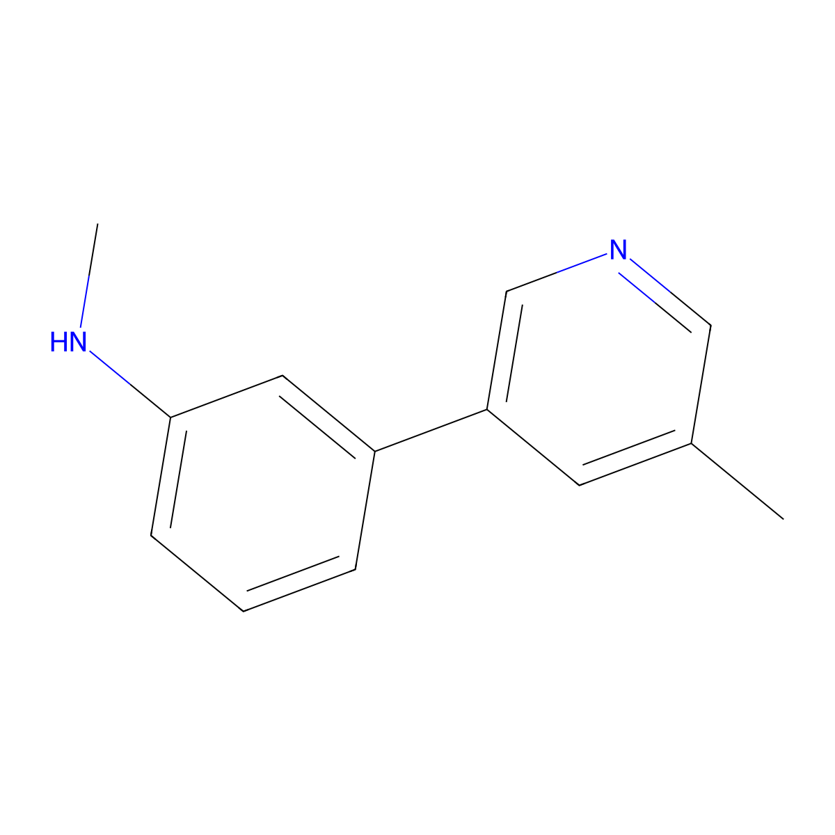 N-Methyl-3-(5-methylpyridin-3-yl)aniline molecular structure, CAS 1698588-94-1