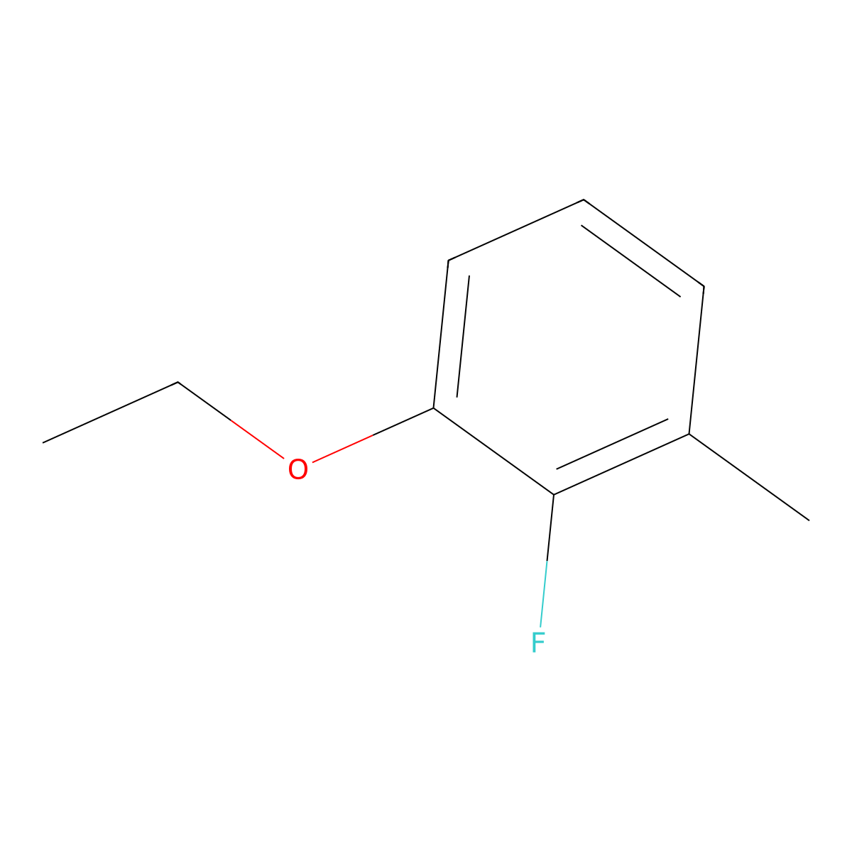 1-Ethoxy-2-fluoro-3-methylbenzene molecular structure, CAS 1698630-04-4