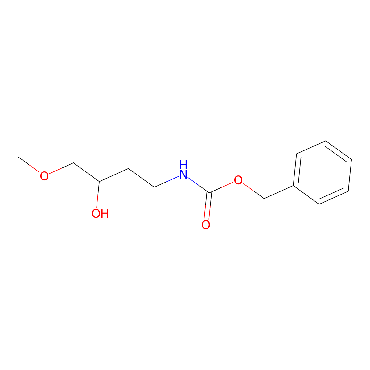 benzyl N-(3-hydroxy-4-methoxybutyl)carbamate molecular structure, CAS 1698684-07-9